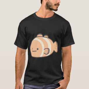 Camiseta Pez Payaso Adorable Guiñando en Pastel