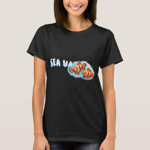 Camiseta Pez payaso con saludos SEA YA (diseño pequeño) i