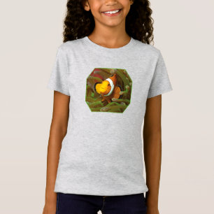 Camiseta Pez payaso en anémona verde. Diseño fotográfico
