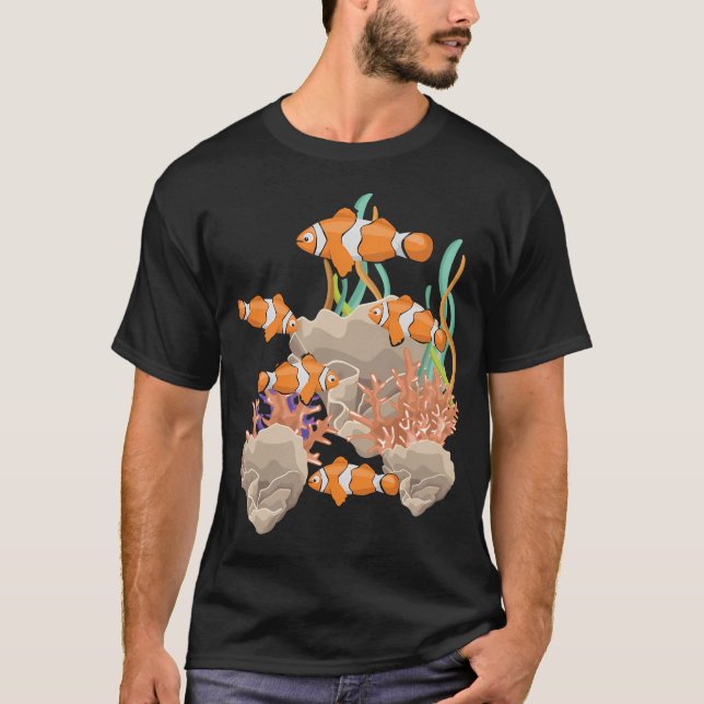 Camiseta Pez Payaso En El Océano  (Anverso)