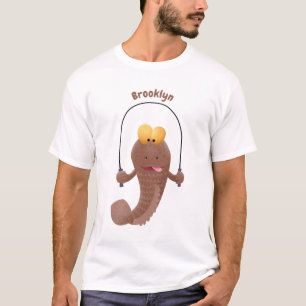 Camiseta Pez payaso saltarín de barro de dibujos animados d