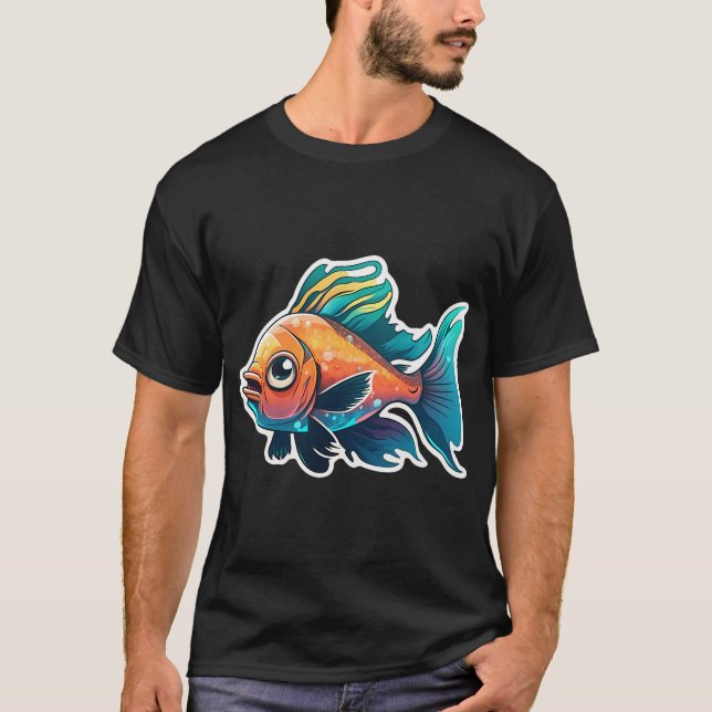 Camiseta Pez Pequeño Colorido (Anverso)
