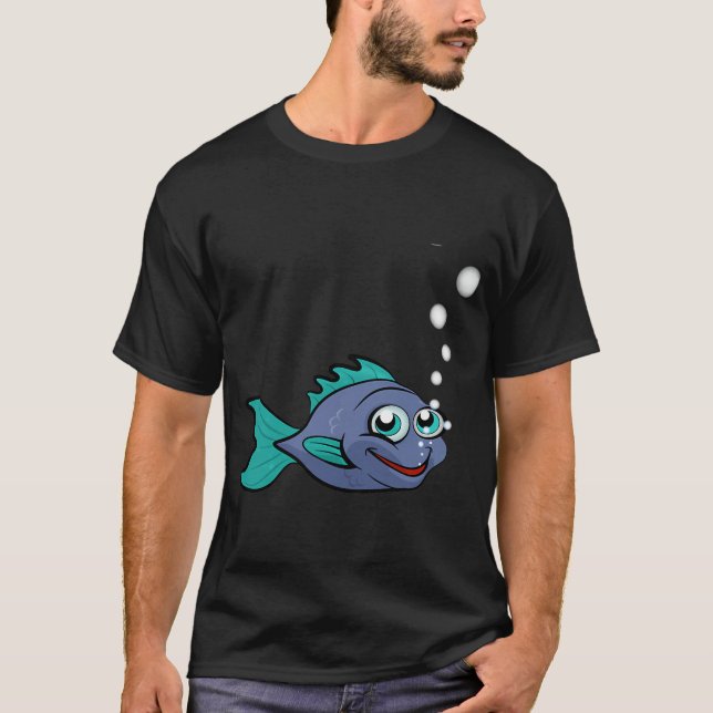 Camiseta Pez pequeño lindo (Anverso)