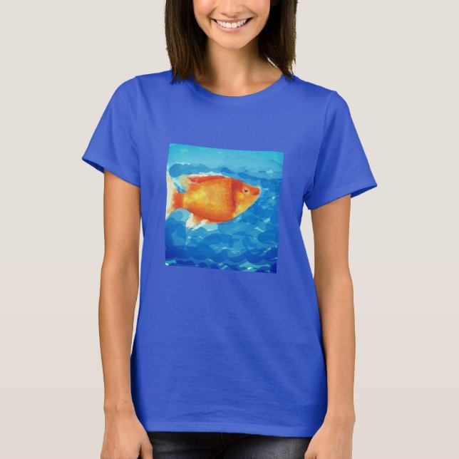 Camiseta Pez pequeño naranja (Anverso)