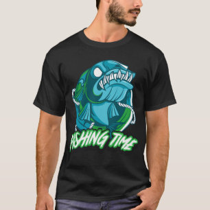 Camiseta Pez Perca Completo Diciendo Pescar Pesca Pescador
