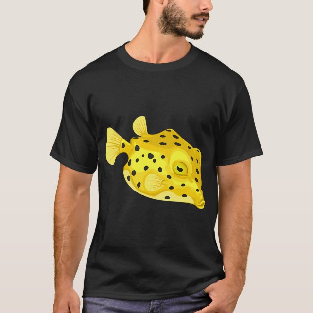Camiseta Pez: Pez caja amarillo (Anverso)