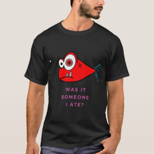 Camiseta Pez, pez enfermo tee, piraña tee, pez que come hom