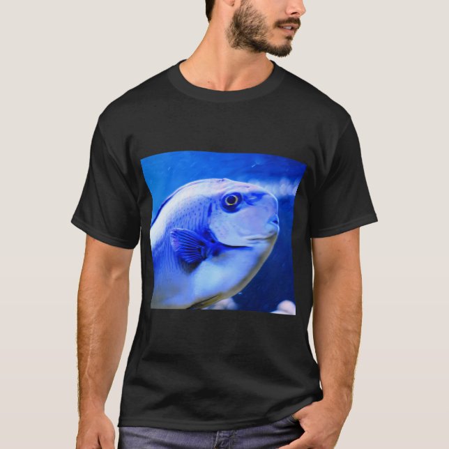 Camiseta Pez, pez tropical azul (Anverso)
