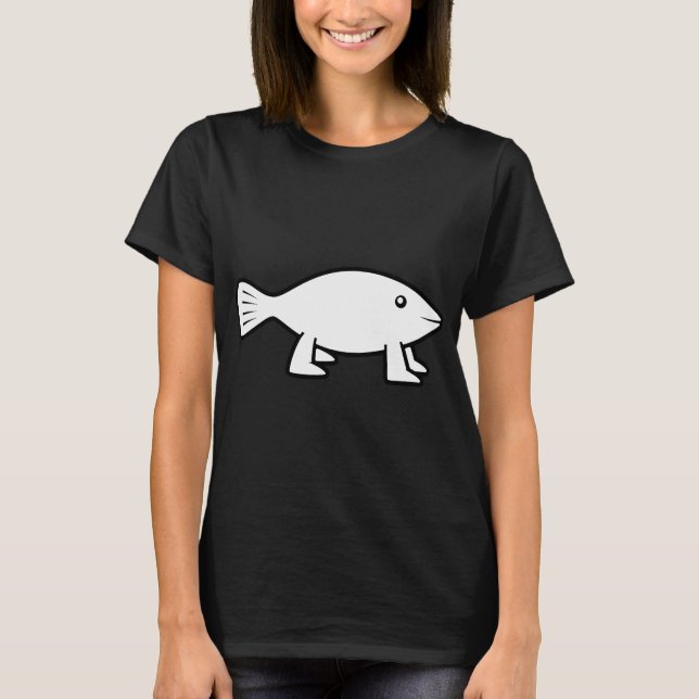Camiseta Pez pionero [B&Y original] (Anverso)
