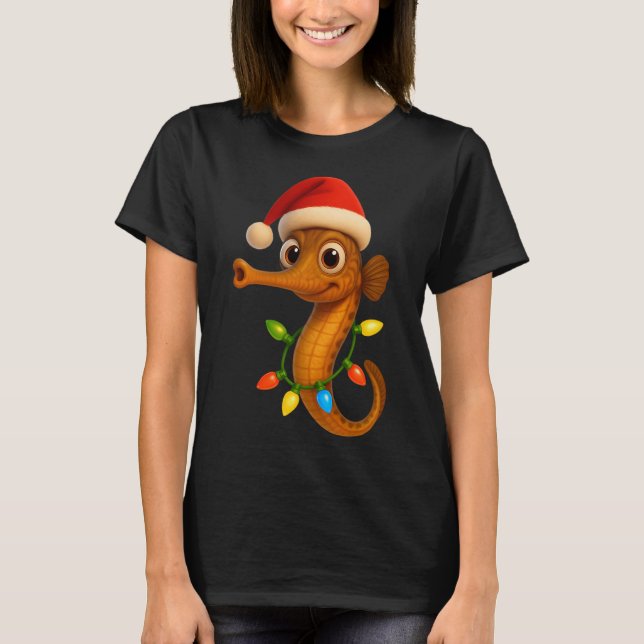Camiseta Pez pipa de Navidad (Anverso)