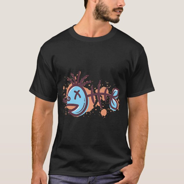 Camiseta Pez punk (Anverso)