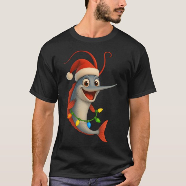 Camiseta Pez remo de Navidad (Anverso)