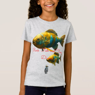 Camiseta Pez Roca Colosal y Buzos Pequeños – Océano Detalla