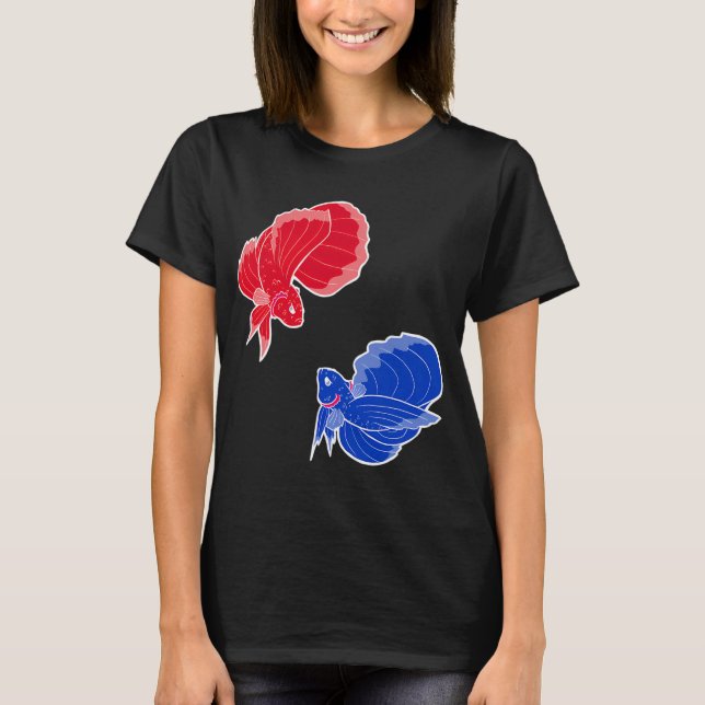 Camiseta Pez Rojo, Pez Azul (Anverso)