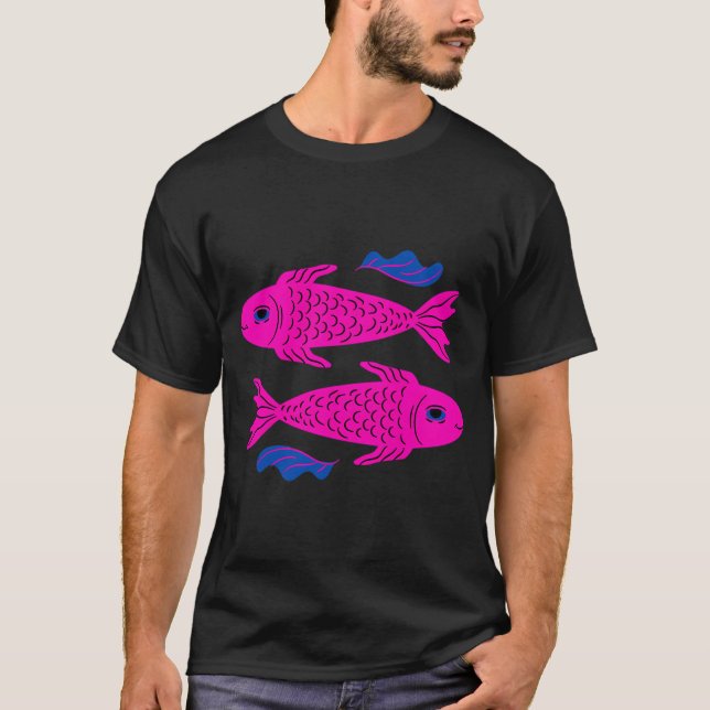 Camiseta Pez Rosa Feliz (Anverso)