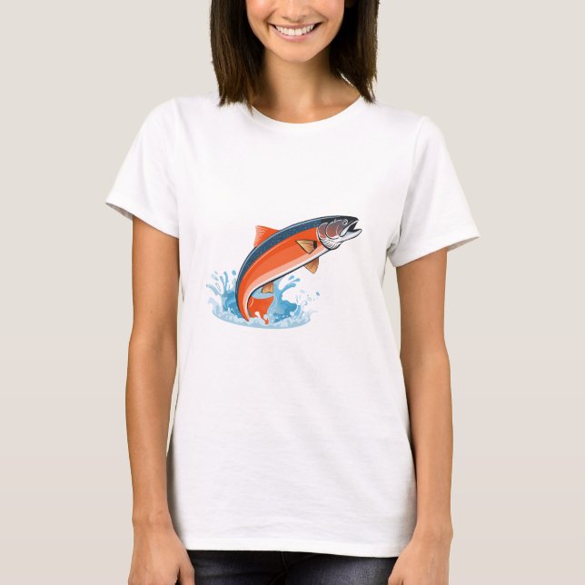 Camiseta Pez salmón (Anverso)