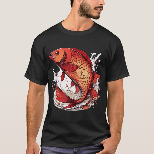 Camiseta Pez salpicando (Anverso)