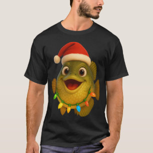 Camiseta Pez sol de agua dulce de Navidad