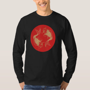 Camiseta Pez Sol Rojo Carpa China Koi Japonesa Asiatica