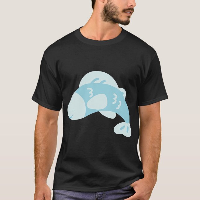 Camiseta Pez Sonriente Azul (Anverso)