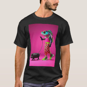 Camiseta Pez Swag & el Trapicheo de Lado de Cerdo: De Fondo