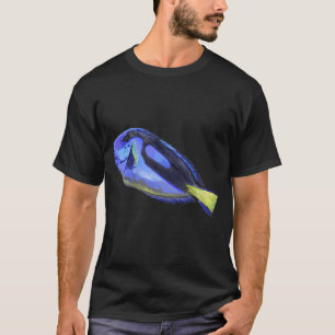 Camiseta Pez Tang Azul Acuarela