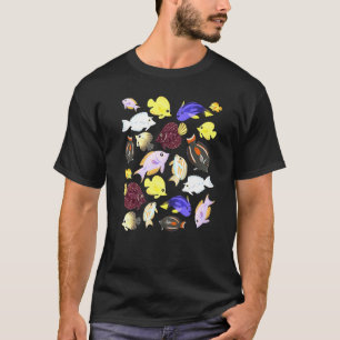 Camiseta Pez Tang de Acuario de Agua Salada Lindo para Niño