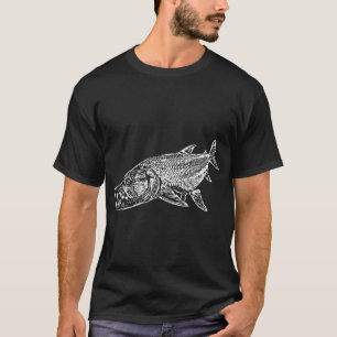Camiseta Pez Tigre Goliat Estampa Blanca