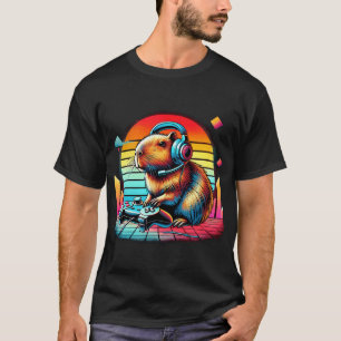 Camiseta Pez Tropical Arcoíris Retro