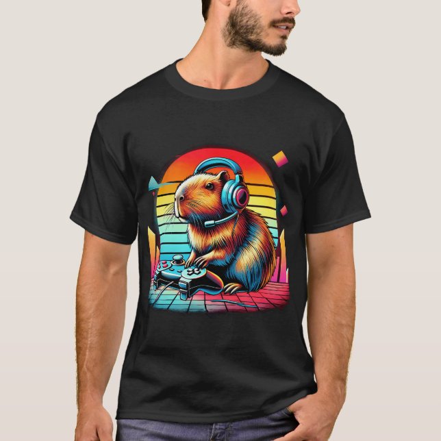 Camiseta Pez Tropical Arcoíris Retro (Anverso)