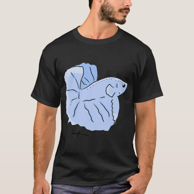 Camiseta Pez Tropical Azulx (Anverso)