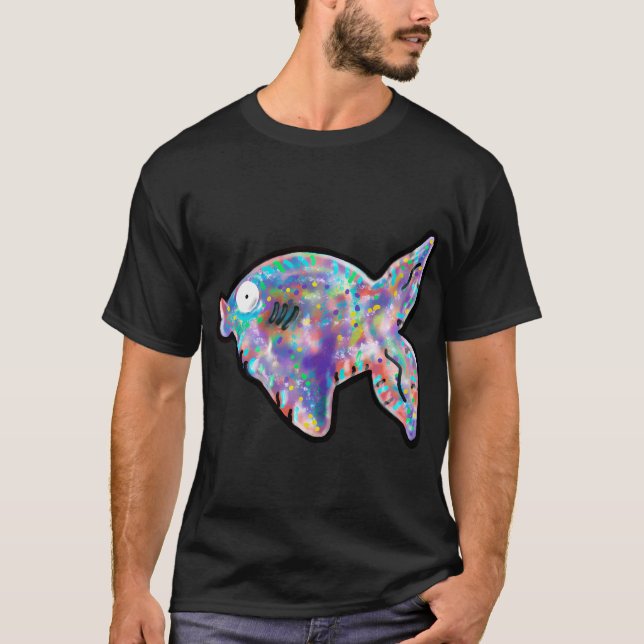 Camiseta Pez tropical caricatura (Anverso)