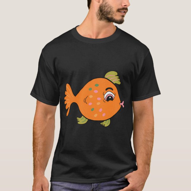 Camiseta Pez tropical chapotea (Anverso)