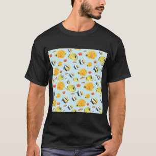 Camiseta Pez Tropical Colorido Vida Marina