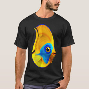 Camiseta Pez Tropical en Agua de Océano Clara 3D