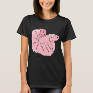 Camiseta Pez tropical melocotón