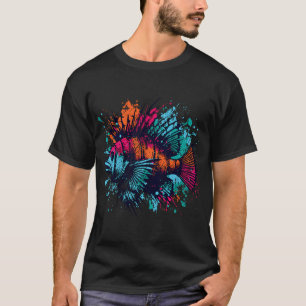 Camiseta Pez Tropical Océano Grafiti Salpicadura
