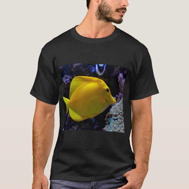 Camiseta Pez tropical tang amarillo (Anverso)