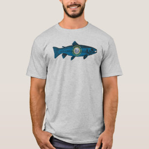Camiseta Pez Trucha de Dakota del Sur