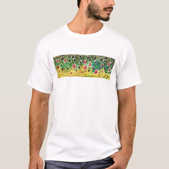 Camiseta Pez trucha marrón (Anverso)