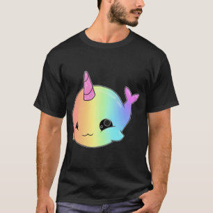Camiseta Pez unicornio arcoíris lindo