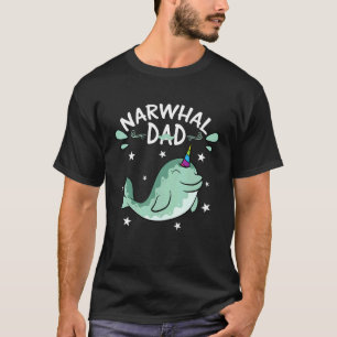 Camiseta Pez Unicornio Marino Narwhale Narval Para Papá Pad