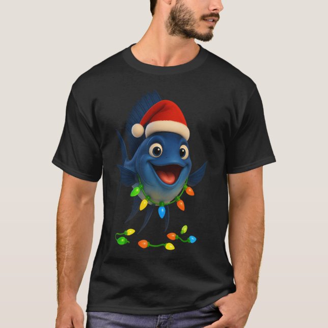 Camiseta Pez Vela de Navidad (Anverso)