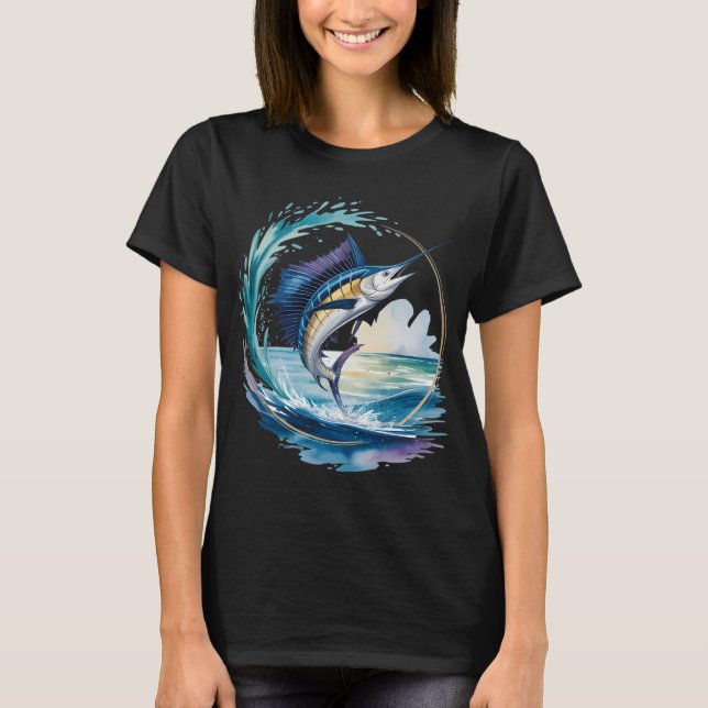 Camiseta Pez Vela Lightning â€“ El Velero de los Mares (Anverso)