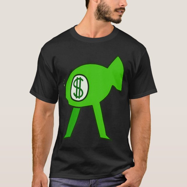 Camiseta Pez Verde con Piernas (Anverso)