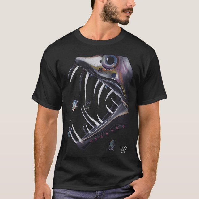 Camiseta Pez Víbora de Colmillos de Sable (Anverso)