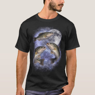 Camiseta Pez Vintage Medianoche Gráfico 90s 90s Vida Salvaj