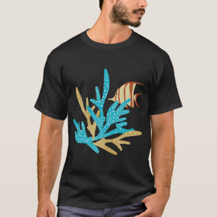 Camiseta pez y arrecife