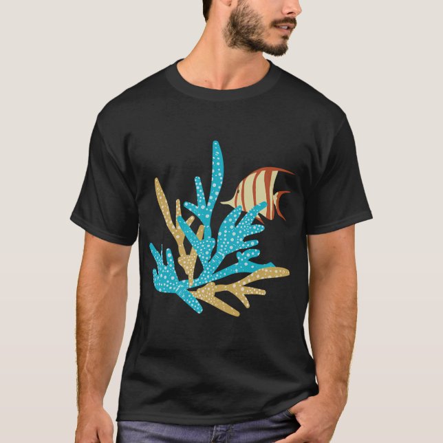 Camiseta pez y arrecife (Anverso)