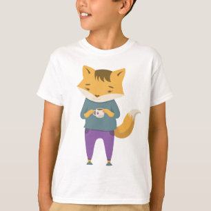 Camiseta Pezón lindo con taza de té